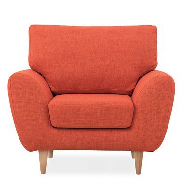 Кресло Алиса оранжевого цвета  - купить Интерьерные кресла по цене 20950.0
