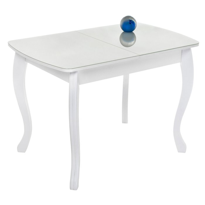 Раздвижной обеденный стол Бриллиант белого цвета