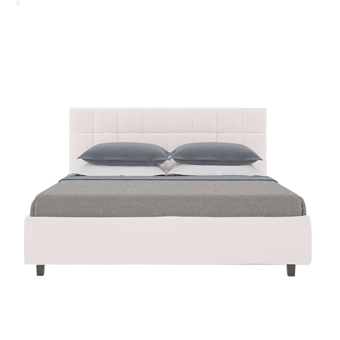 Кровать Wales Велюр Пыльная роза 140х200 - лучшие Кровати для спальни в INMYROOM