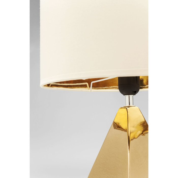 Лампа настольная Diamond с белым абажуром - лучшие Настольные лампы в INMYROOM