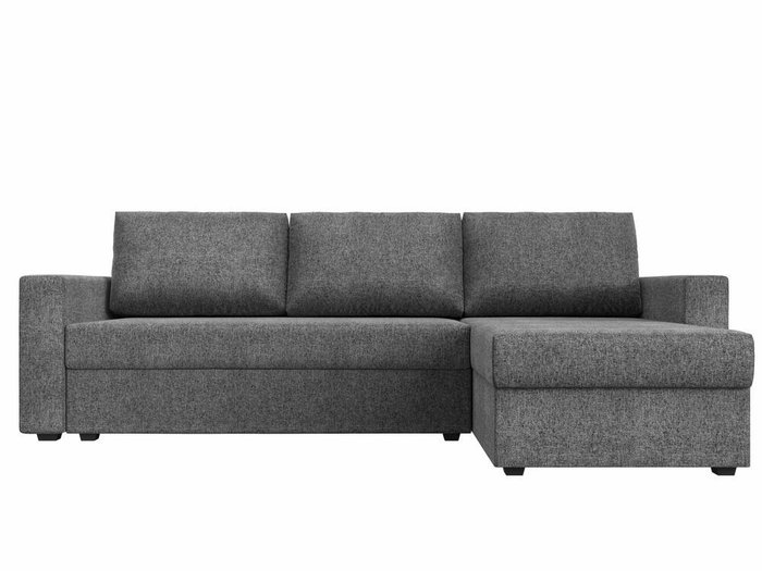 Угловой диван-кровать Траумберг Лайт серого цвета правый угол  - купить Угловые диваны по цене 27999.0