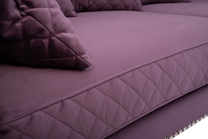 Диван трехместный Sorrento фиолетового цвета   - лучшие Прямые диваны в INMYROOM