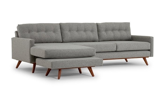 Модульный угловой диван серого цвета - купить Угловые диваны по цене 115900.0