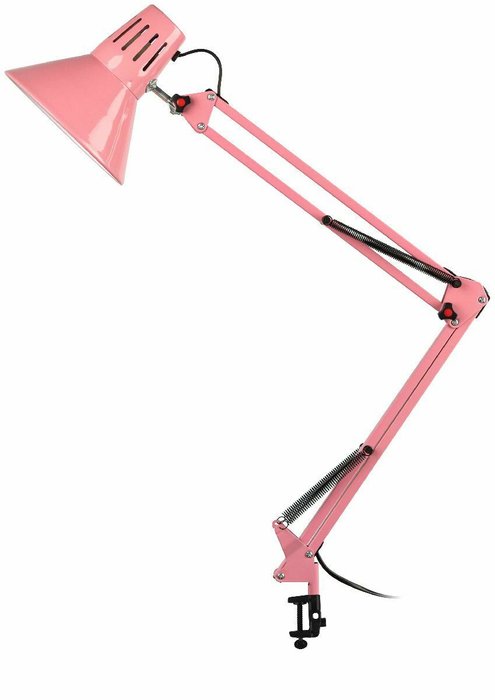 Настольная лампа N-121 Б0052761 (металл, цвет розовый) - купить Рабочие лампы по цене 1480.0