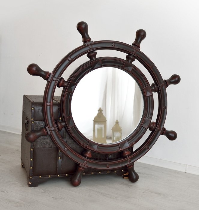 Настенное зеркало Бернт Бронза металлик (S) - купить Настенные зеркала по цене 15000.0
