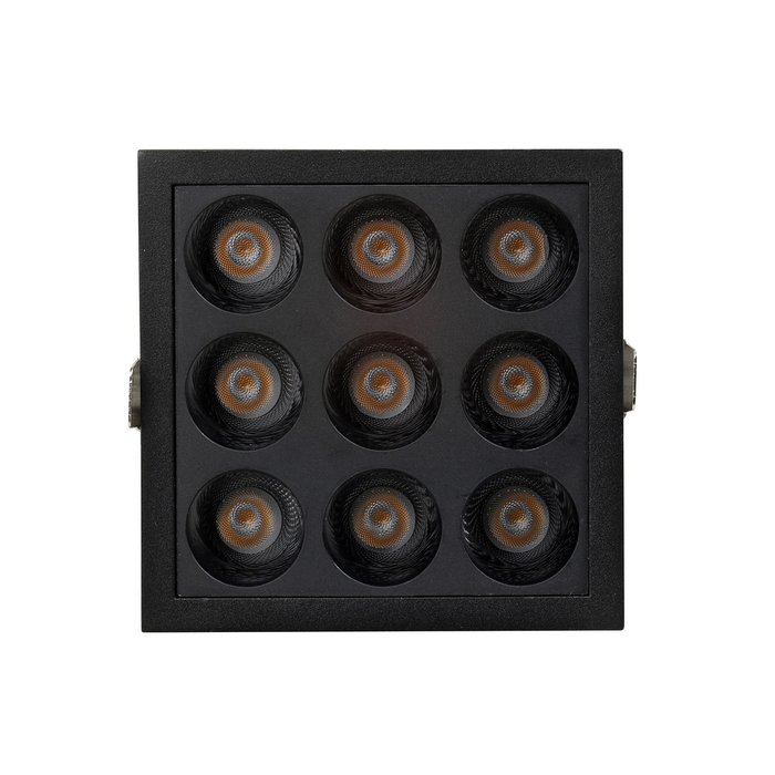 Встраиваемый черный LED светильник с драйвером, 18Вт, 4000К,  24°, 1365лм - лучшие Встраиваемые споты в INMYROOM