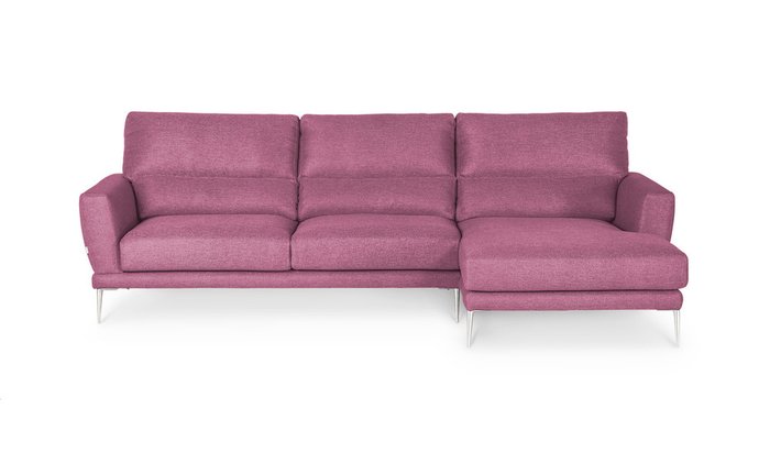 Угловой диван Metropol со съемными чехлами розового цвета