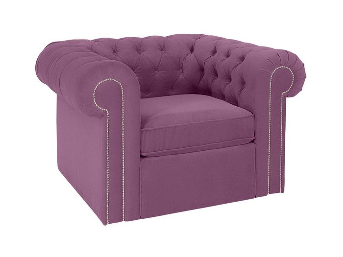 Кресло Chesterfield фиолетового цвета - купить Интерьерные кресла по цене 31190.0