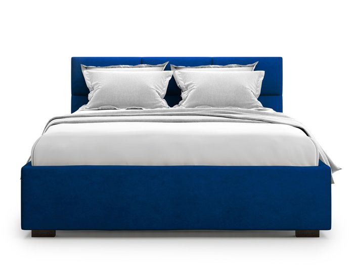 Кровать Bolsena без подъемного механизма 160х200 синего цвета