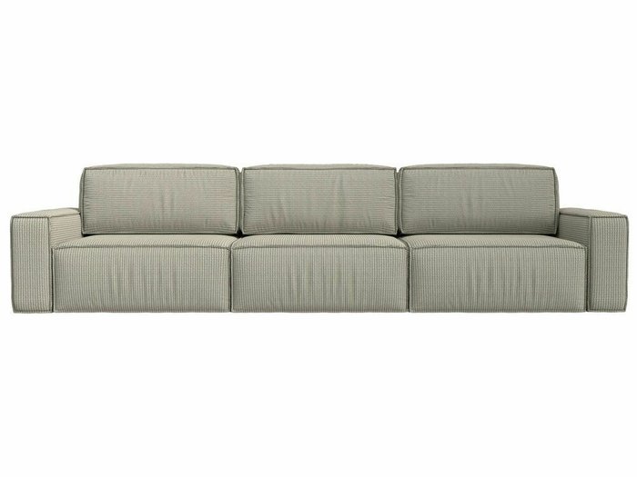 Диван-кровать Прага Классик лонг бежево-серого цвета - купить Прямые диваны по цене 96999.0