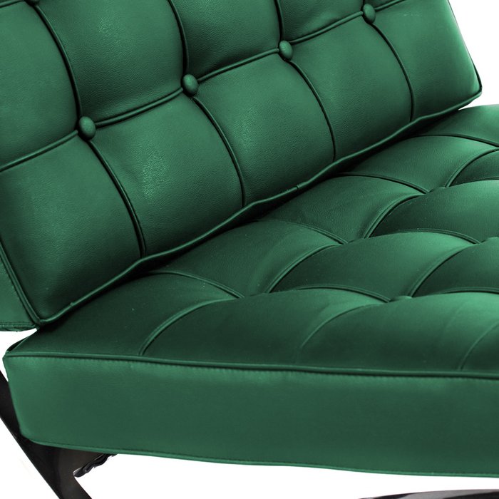 Кресло Barcelona Chair зеленого цвета - лучшие Интерьерные кресла в INMYROOM