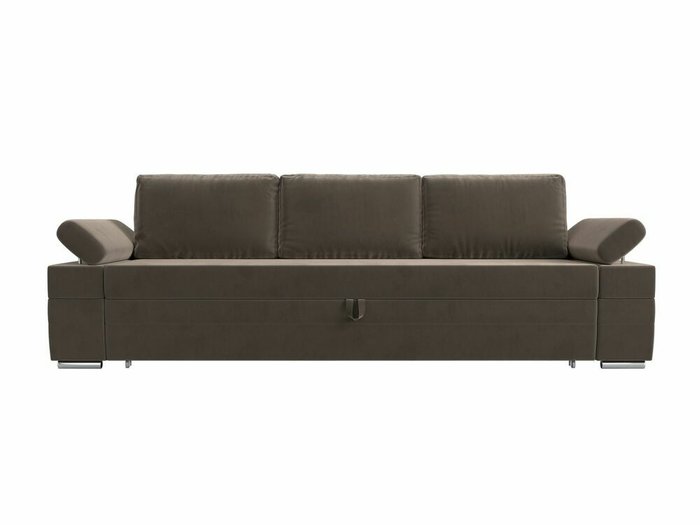 Прямой диван-кровать Канкун коричневого цвета - купить Прямые диваны по цене 62999.0