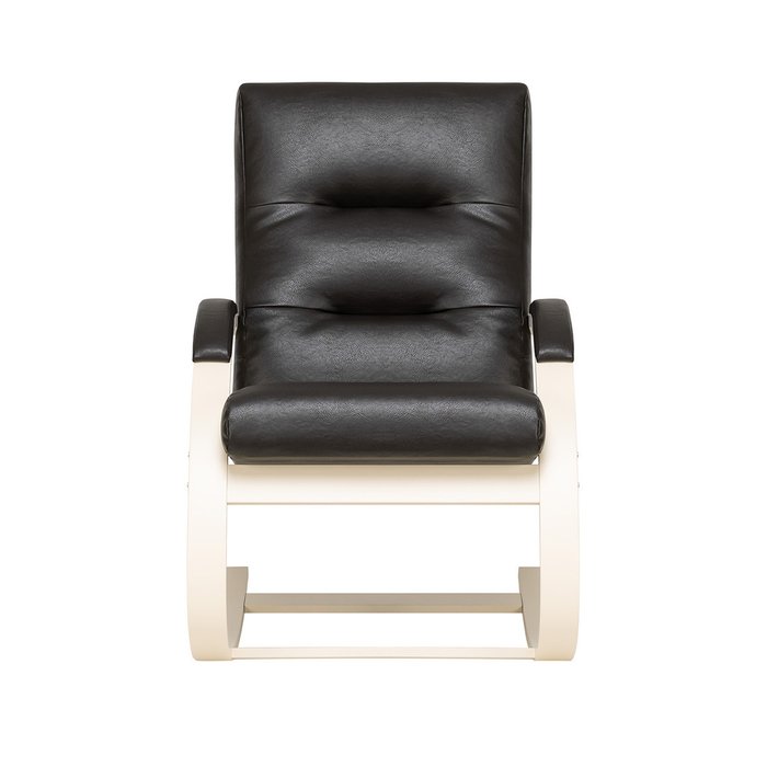 Кресло-качалка Милано молочно-черного цвета - купить Интерьерные кресла по цене 18530.0
