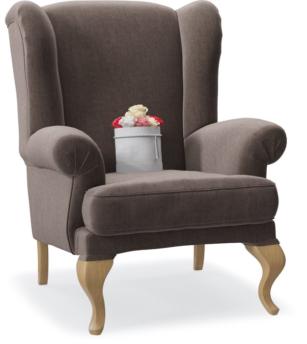 Кресло Charmaine коричневого цвета - купить Интерьерные кресла по цене 28190.0
