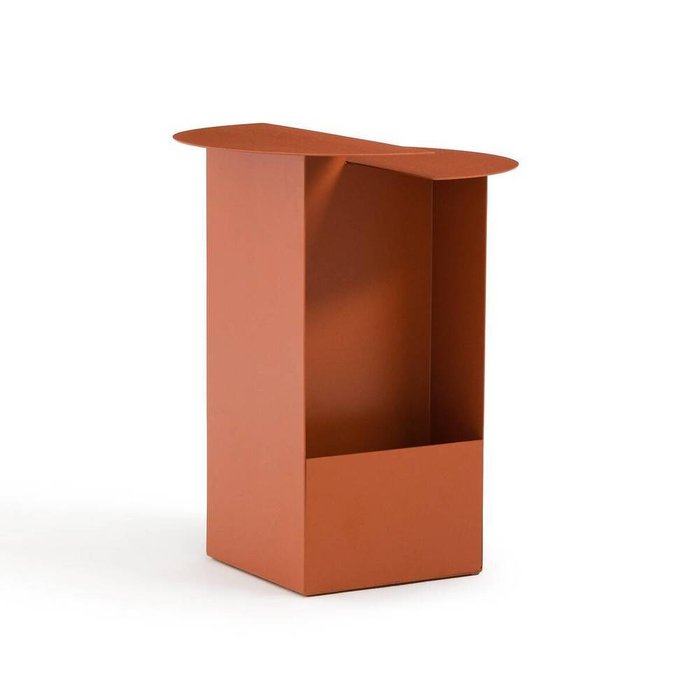 Прикроватная тумба из металла Alessio коричневого цвета - лучшие Прикроватные тумбы в INMYROOM