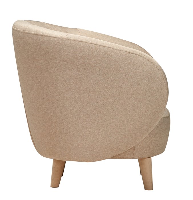 Кресло Мод бежевого цвета - лучшие Интерьерные кресла в INMYROOM