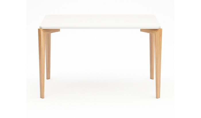 Стол обеденный Rectangle Compact бело-бежевого цвета - купить Обеденные столы по цене 29538.0