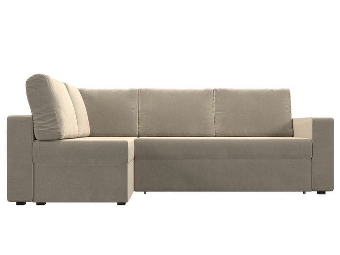 Угловой диван-кровать Оливер бежевого цверта левый угол - купить Угловые диваны по цене 48999.0