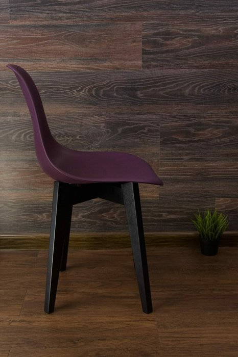 Стул Сашш фиолетово-черного цвета - лучшие Обеденные стулья в INMYROOM