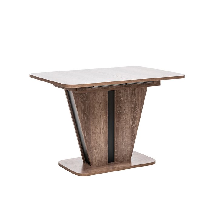 Обеденный раздвижной стол Бари коричневого цвета  - купить Обеденные столы по цене 11900.0