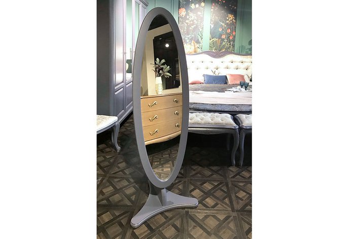 Зеркало напольное Fleuron синего цвета - лучшие Напольные зеркала в INMYROOM