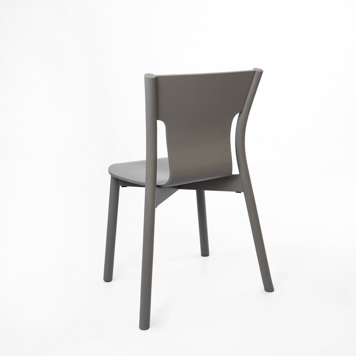 Стул Tolo серо-серебристого цвета - лучшие Обеденные стулья в INMYROOM