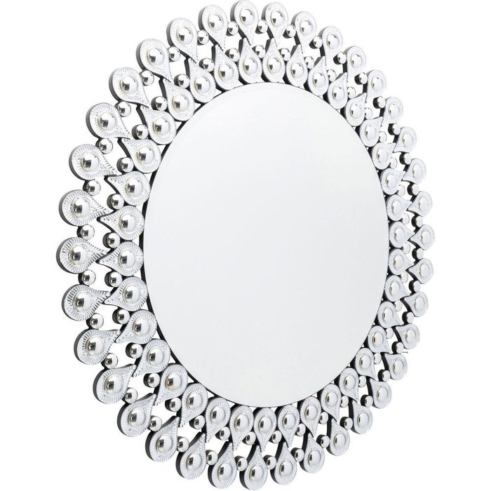 Зеркало Goccia серебристого цвета - купить Настенные зеркала по цене 56600.0