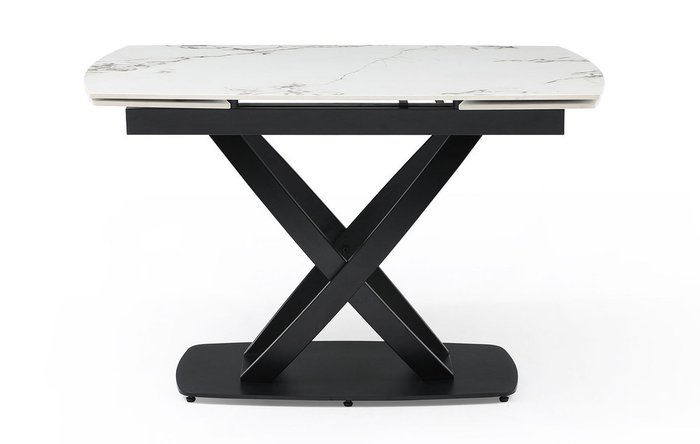 Стол обеденный раскладной Lorenzo белого цвета - купить Обеденные столы по цене 119210.0