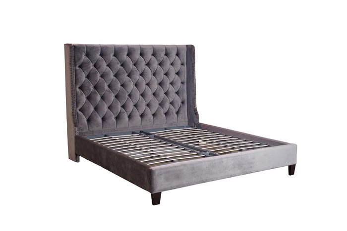  Кровать двуспальная с мягким изголовьем 200х180 - купить Кровати для спальни по цене 94600.0