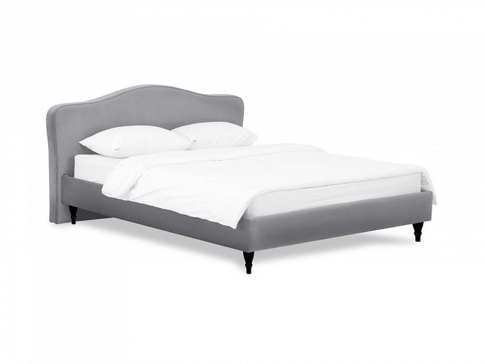 Кровать Queen II Elizabeth L 160х200 серого цвета