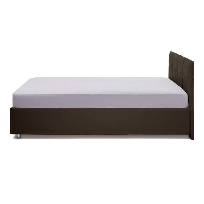 Кровать Гнездо с подъемным механизмом коричневого цвета 140х200 - лучшие Кровати для спальни в INMYROOM