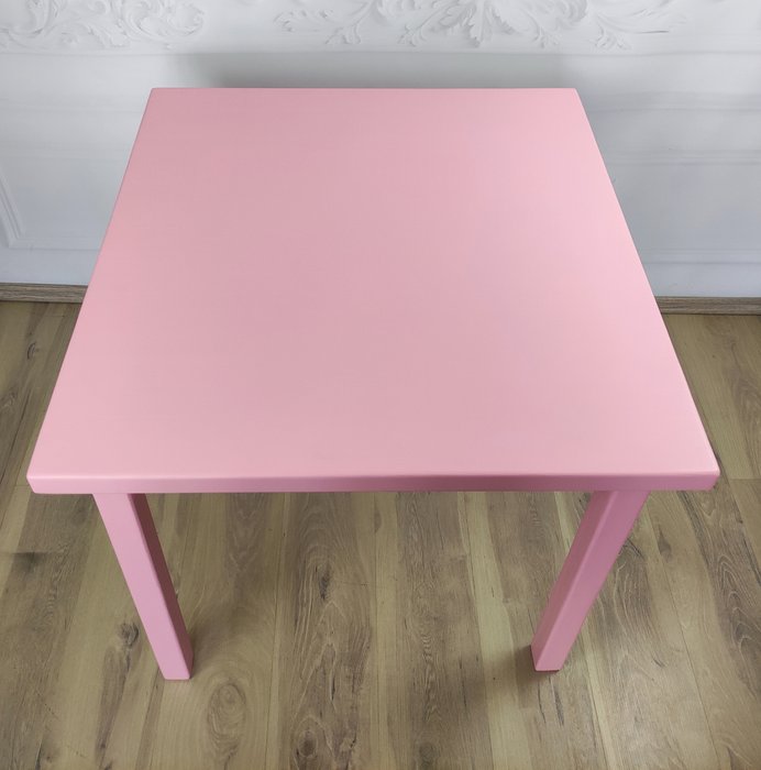 Стол обеденный Классика 80х80 розового цвета - лучшие Обеденные столы в INMYROOM