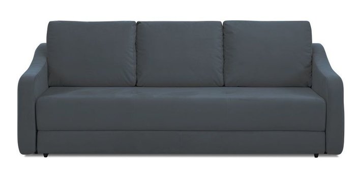 Прямой диван-кровать Иден черного цвета 