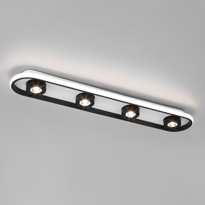 Потолочный светодиодный светильник 20123/4 LED белый/черный Slam - лучшие Потолочные светильники в INMYROOM