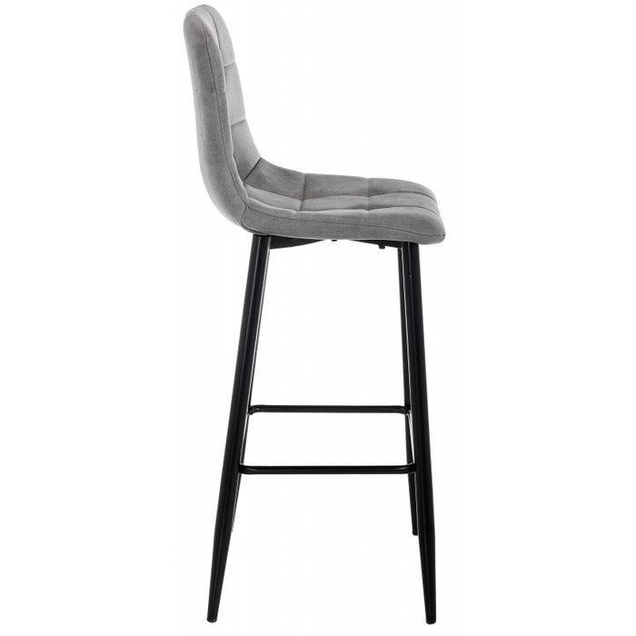 Барный стул Chio black grey серого цвета - лучшие Барные стулья в INMYROOM