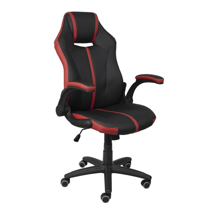 Кресло поворотное Fenix черно-красного цвета