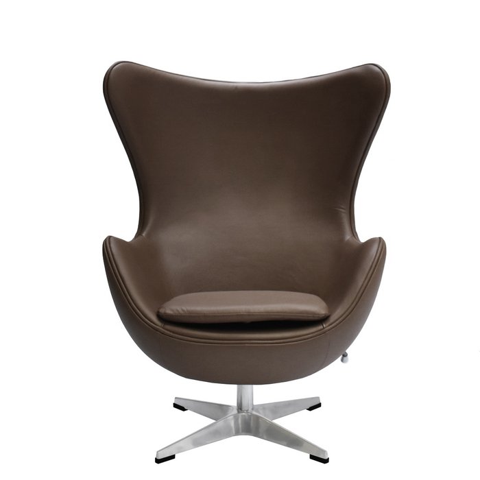 Кресло Egg Stale Chair коричневого цвета - лучшие Интерьерные кресла в INMYROOM Кресло Egg Stale Chair коричневого цвета - лучшие Интерьерные кресла в INMYROOM
