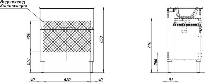 Тумба для комплекта Алвита - купить Комоды по цене 13608