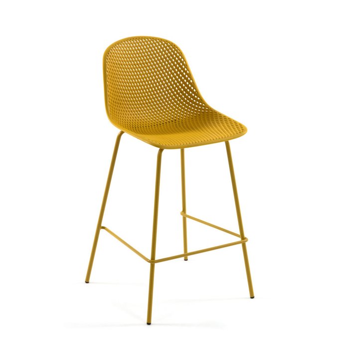 Барный стул Quinby Yellow желтого цвета