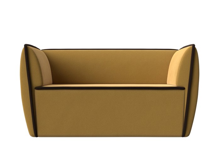 Прямой диван Бергамо желтого цвета - купить Прямые диваны по цене 26999.0