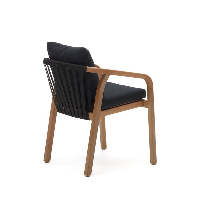 Стул Malaret черно-коричневого цвета - лучшие Садовые стулья в INMYROOM