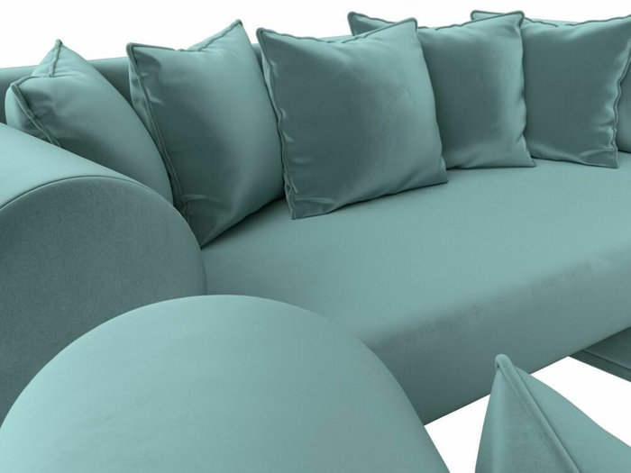 Набор мягкой мебели Кипр 3 бирюзового цвета - лучшие Комплекты мягкой мебели в INMYROOM