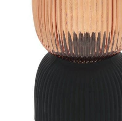 Стеклянная ваза черно-янтарного цвета - купить Вазы  по цене 3102.0