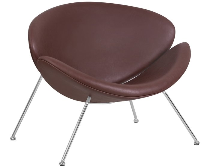 Кресло дизайнерское Emily коричневого цвета