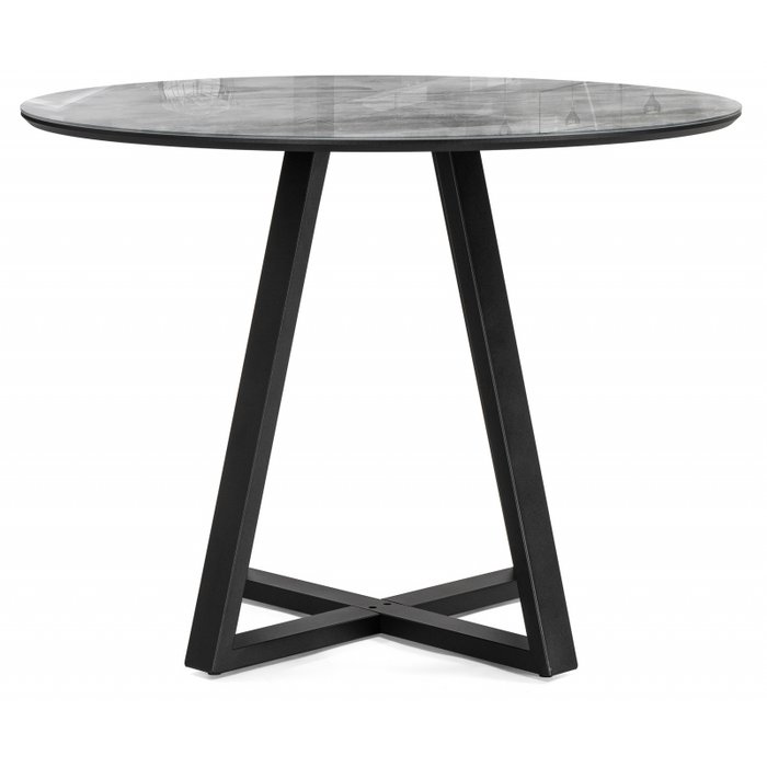 Обеденный стол Норфолк серо-черного цвета - купить Обеденные столы по цене 12390.0
