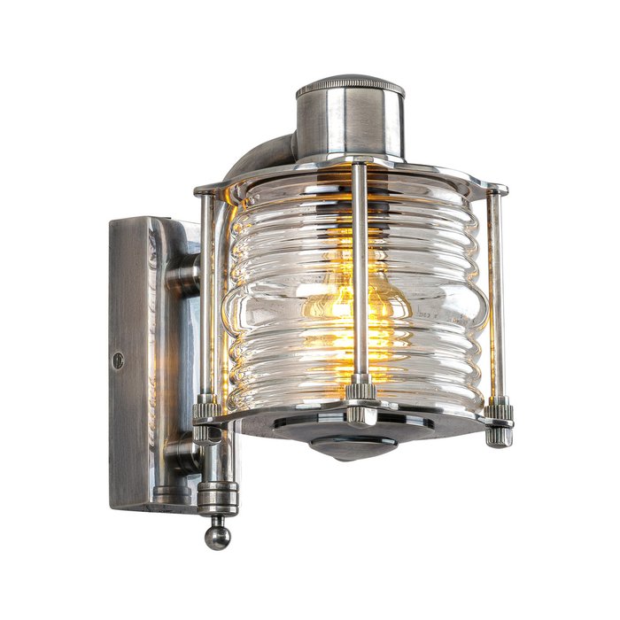 Настенный уличный светильник цвета античное серебро - купить Настенные уличные светильники по цене 34560.0