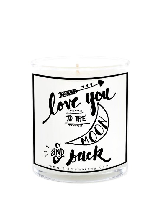Ароматическая свеча Love you to the moon! из 100% кокосового воска Ароматическая свеча Love you to the moon! из 100% кокосового воска