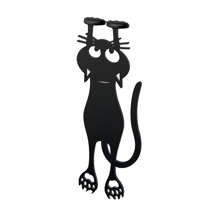 Закладка для книг Curious Cat черного цвета - купить Аксессуары для офиса по цене 970.0