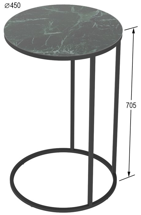 Стол кофейный Остин УФ со столешницей из закаленного стекла - купить Кофейные столики по цене 5800.0