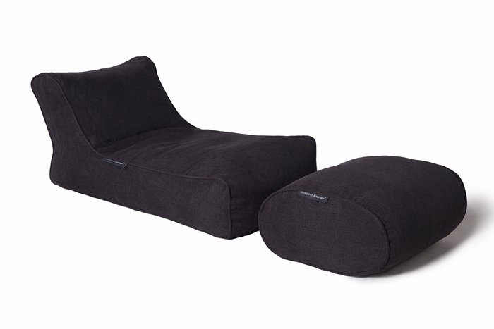 Бин бэги Ambient Lounge Studio Lounger - Black Sapphire (черный) - купить Бескаркасная мебель по цене 9990.0